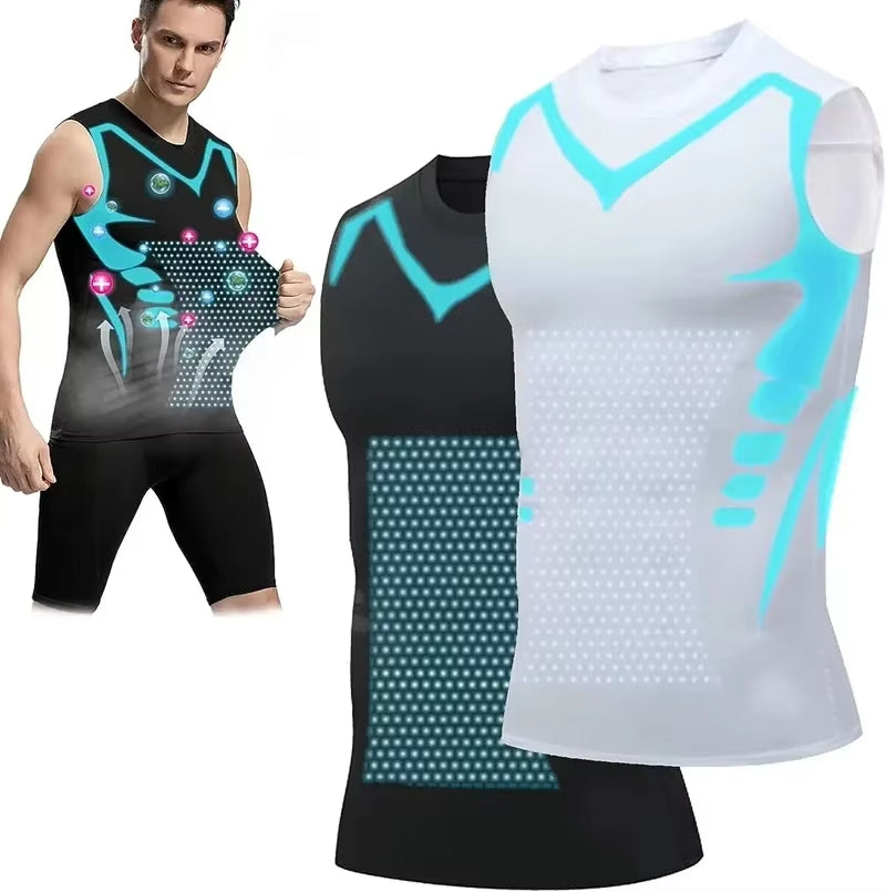 SculptPro™ – Men's Ionic Slimming Compression Vest