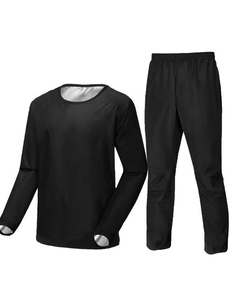 Tracksuits Elastic Waist Sauna Suit Set